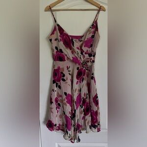 SALE! Donna Ricco Rose Print Mini Dress